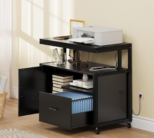 Upgrade your storage and charging capabilities with YITAHOME Wood File Cabinet with Charging Station for just  $119.99 Shipped Free (Reg. $149.99)