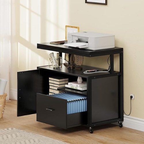 Upgrade your storage and charging capabilities with YITAHOME Wood File Cabinet with Charging Station for just  $119.99 Shipped Free (Reg. $149.99)