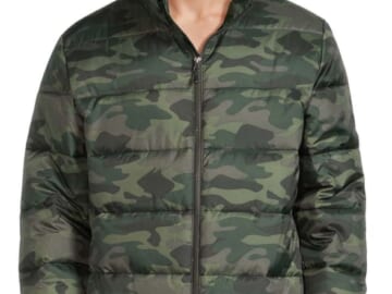 Swiss Tech Men's Packable Puffer Jacket for $17 + free shipping w/ $35