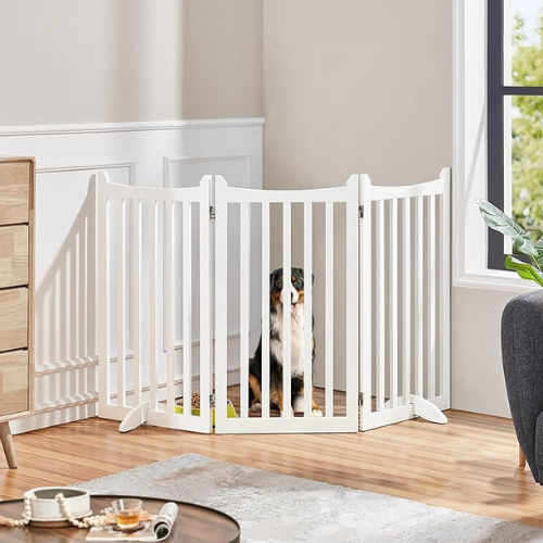Create a safe and designated space for your pet with Yaheetech 36″ H Extra Large Freestanding Pet Gate for just $63.98 After Coupon (Reg. $93.99) + Free Shipping