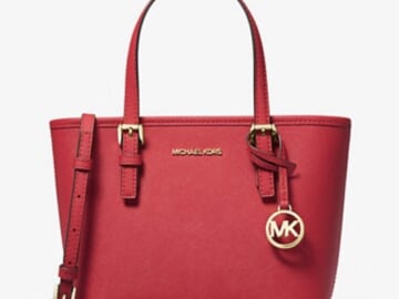 Jet Set Travel Extra-Small Saffiano Leather Top-Zip Tote Bag