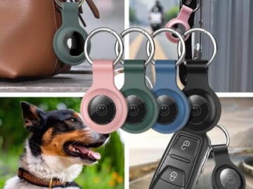 Apple Airtag Silicon Protective Holder w/ Keychain, 4-Pack $2.80 After Code + Coupon (Reg. $7) – 70¢ Each