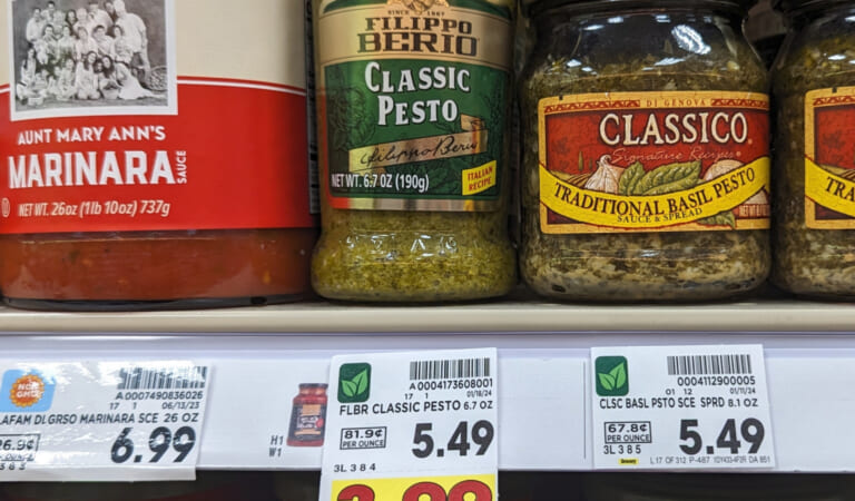 Filippo Berio Pesto As Low As $1.99 Per Jar At Kroger