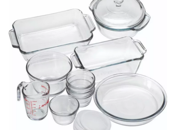 Anchor Hocking 15-Piece Oven Basics Bakeware Set only $29.99 (Reg. $100!)