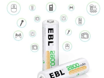 AA High Capacity Rechargeable Batteries, 8-Pack as low as $11.39 Shipped Free (Reg. $17) + Free Shipping – $1.42 Each