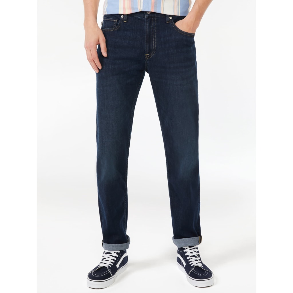 Free Assembly Men's Mid Rise Slim Jeans for $18 + free shipping w/ $35
