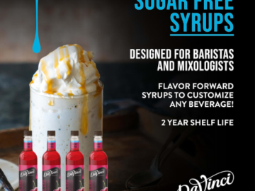 DaVinci Gourmet 4-Pack Sugar-Free Cherry Syrup as low as $10.87 After Coupon (Reg. $33) + Free Shipping – $2.72/25.4 Oz Bottle