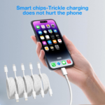 Keep your devices powered up and ready to go with these Fast Charger Cables for iPhone, 5-Pack for just $4.99 After Code (Reg. $9.99) – $1/charger!