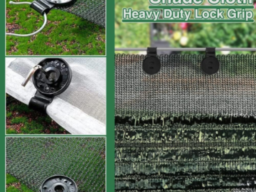 Enjoy peace of mind and hassle-free shading with Shade Cloth Heavy Duty Lock Grip for just $9.95 After Code + Coupon (Reg. $16.59)