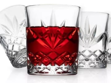 Godinger 4-Piece Glass Sets for $7 + free shipping w/ $25
