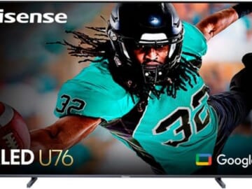 Hisense U76 Series 100U76N 100" 4K HDR QLED HD Google TV for $2,000 w/ free installation + free shipping