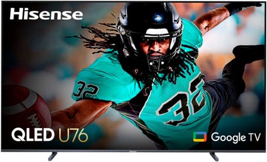 Hisense U76 Series 100U76N 100" 4K HDR QLED HD Google TV for $2,000 w/ free installation + free shipping