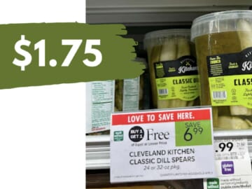 $1.75 Cleveland Kitchen Dill Pickles (reg. $6.99)