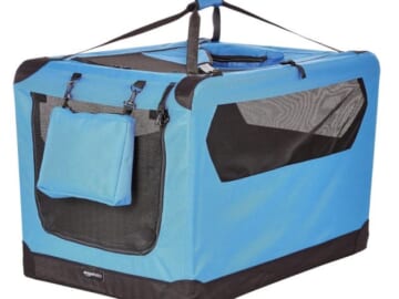 Amazon Basics Folding Portable Soft Pet Dog Crate Carrier Kennel