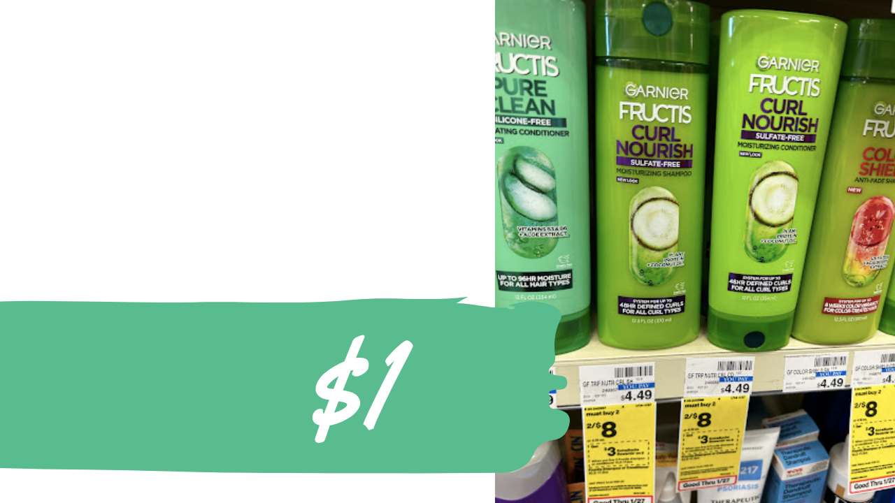 $1 Garnier Fructis Haircare at CVS