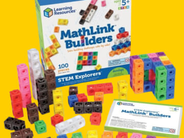 Learning Resources STEM Explorers MathLink Builders Linking Cubes, 100-Piece $5 (Reg. $20)