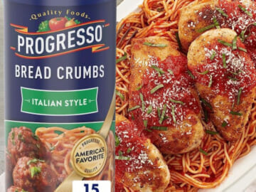 Progresso Italian Style Bread Crumbs, 15 oz as low as $1.85 Shipped Free (Reg. $2.79)