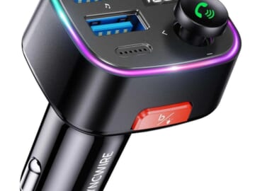 Bluetooth 5.3 FM Transmitter 48W Car Charger for $20 + free shipping