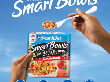 StarKist 12-Pack Smart Bowls Barley & Beans with Tuna, Tomato Basil as low as $11.63 Shipped Free (Reg. $17.88) – 97¢/4.5 Oz Pouch