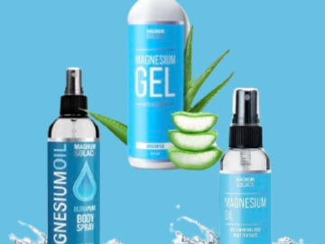 Save 50% on Magnesium Gel and Spray as low as $3.50 After Coupon (Reg. $12.95+) + Free Shipping