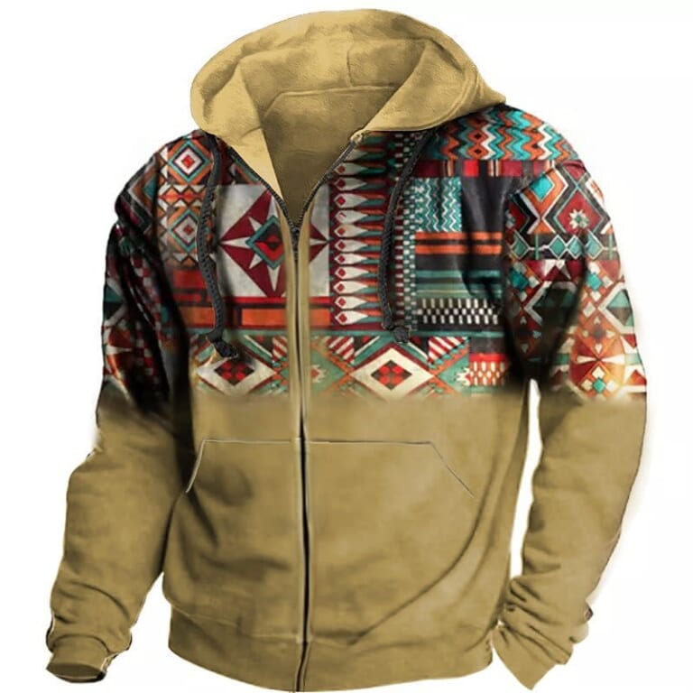 Men's Graphic Full-Zip Hoodie for $12 + $10 s&h