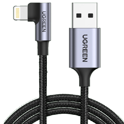 Ugreen MFI-Certified Right Angle Lightning to USB-A Cable for $8 + free shipping w/ $20