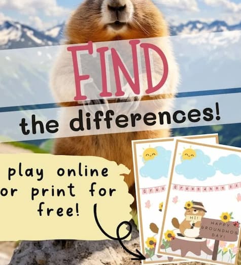 Free Printable Groundhog Day Activity