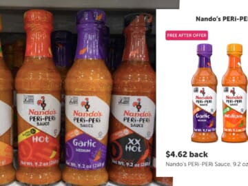 FREE Nando’s Peri-Peri Sauce with Ibotta Offer!