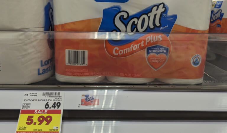 Grab Scott Comfort Plus Toilet Paper For Only $3.99 At Kroger