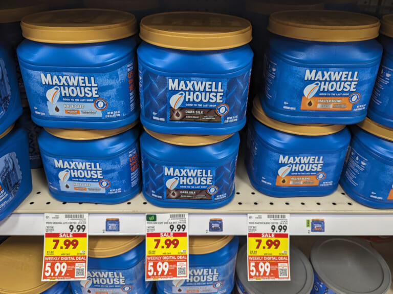 Big Containers Of Maxwell House Coffee Just $5.99 At Kroger