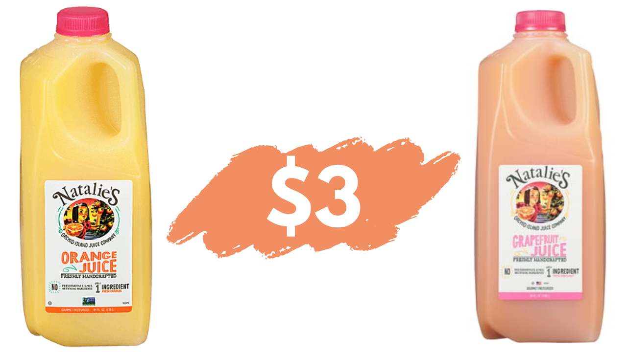 Get 64 oz. Natalie’s Juice for Just $3 at Publix