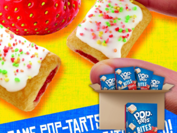 Pop-Tarts 125-Count Baked Pastry Frosted Strawberry Bites as low as $13.62 After Coupon (Reg. $21) + Free Shipping – $2.72/25-Count Box or 11¢/1.4 Oz Pouch