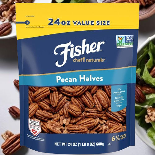 Fisher Chef’s Naturals Pecan Halves, 24oz as low as $9.63 After Coupon (Reg. $18.37) + Free Shipping – Unsalted, Raw