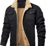 Men's Fleece Turndown Collar Jacket for $19 + $10 s&h