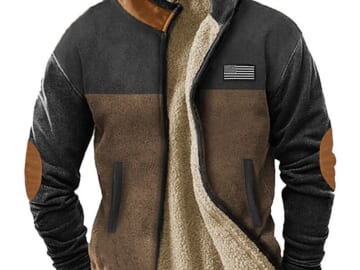 Vintage Streetwear Men's Fleece Jacket for $16 + $8 s&h