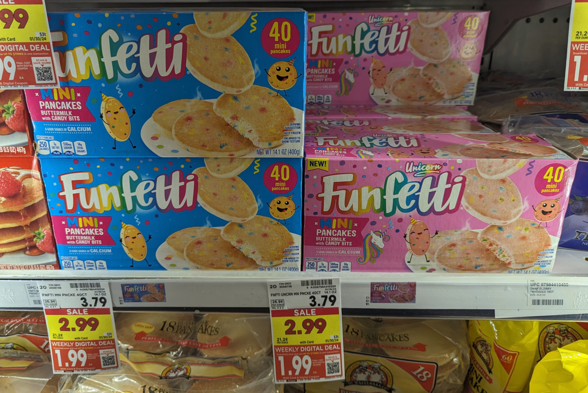 Pick Up Funfetti Frozen Mini Pancakes For As Low As $1.99 Per Box At Kroger