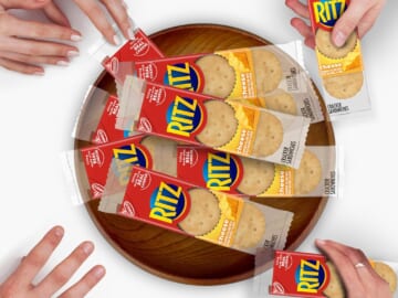 RITZ 48-Count Cheese Sandwich Crackers Snack Packs as low as $12.67 After Coupon (Reg. $21.12) + Free Shipping – $0.26/ 6-Cracker Snack Pack