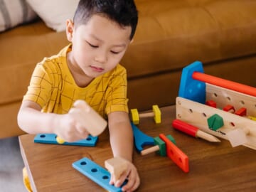 Melissa & Doug 24-Piece Take-Along Tool Kit  $8.49 (Reg. $20) – Wooden Construction Toy