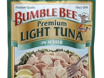 Bumble Bee Light Tuna Pouch in Water, 2.5 oz Pouch