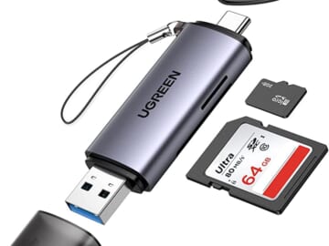 Ugreen USB 3.0 & Type C Card Reader for $7 + free shipping w/ $20