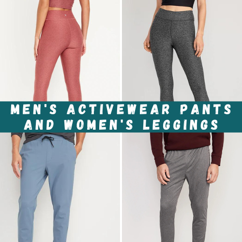 2 Days Only! Men’s Activewear Pants and Women’s Leggings from $12 (Reg. $26.99)