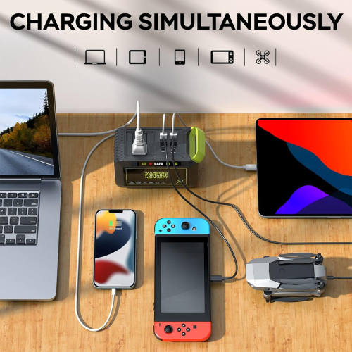 Provide a reliable backup power solution with MARBERO Portable Power Station for just $64.24 After Code + Coupon (Reg. $119.99) + Free Shipping