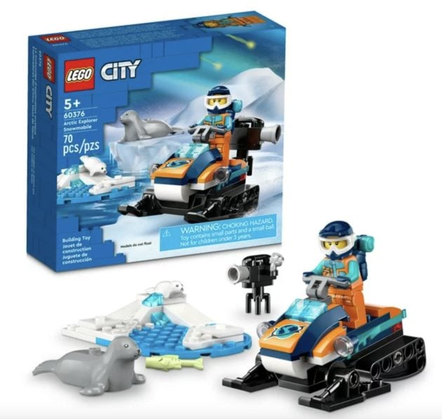 LEGO City Arctic Explorer Snowmobile 60376 Building Toy Set