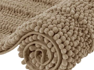 Chenille Extra Soft Striped Plush Bathroom Rugs 2-Piece Set From $25 + free shipping