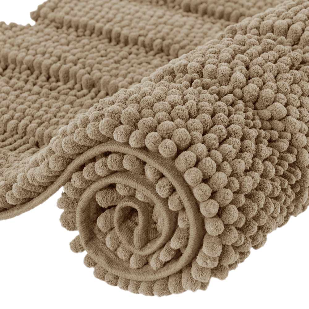 Chenille Extra Soft Striped Plush Bathroom Rugs 2-Piece Set From $25 + free shipping