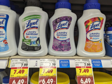 Lysol Laundry Sanitizer Just $3.49 At Kroger (Regular Price $7.99)