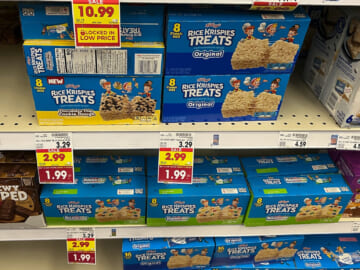 Kellogg’s Rice Krispies Treats As Low As $1.24 At Kroger
