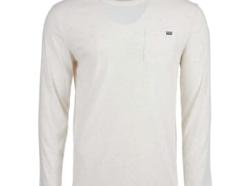 Eddie Bauer Men's Long Sleeve Jersey Crew Shirt for $26 for 3 + free shipping