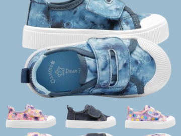 DREAM PAIRS Little Kid/Toddler Canvas Shoes Hook and Loops Casual Walking Shoes $14.44-$16.99 After Code (Reg. $16.99-19.99) – 4 Colors