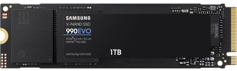 Samsung 990 Evo M.2 SSDs at Amazon: 1TB for $100, 2TB for $160 + free shipping